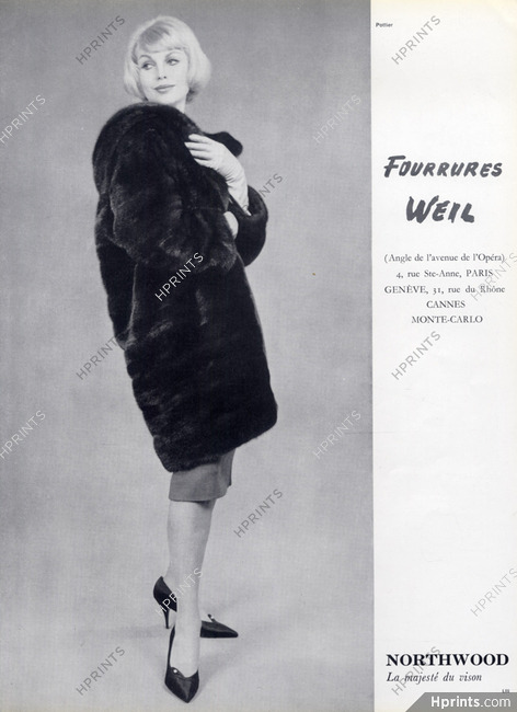 Weil (Fur Coat) 1960 Photo Philippe Pottier