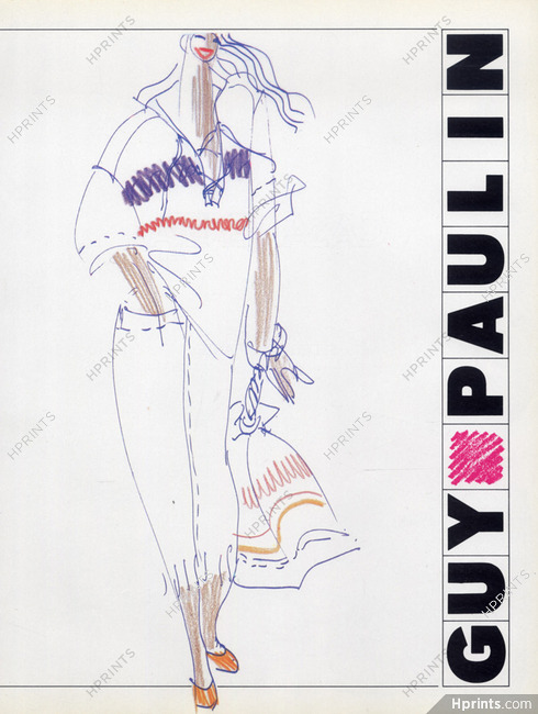 Guy Paulin 1981 Fashion Illustration