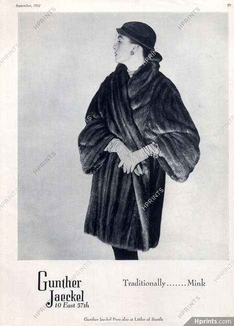 Gunther Jaeckel 1951 Fur Coat