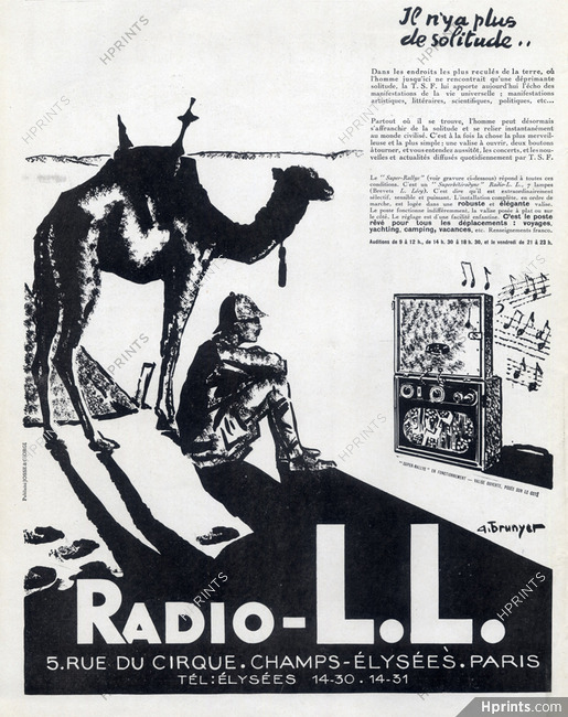 A. Brunyer 1928 Radio L.L, Camel