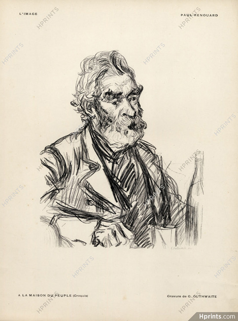 Paul Renouard 1897 A la Maison du Peuple, Portrait