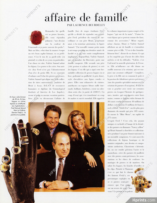 Fred - Affaire de famille, 1994 - Fred (Jewels) Fred Samuel, Fredy's, Text by Laurence Beurdeley, 1 pages