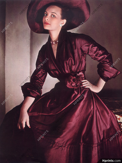 Christian Dior 1948 Robe en Taffetas, Photo Philippe Pottier, Staron