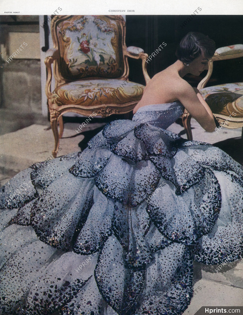 Christian Dior 1949 Photo Horst, Evening Gown