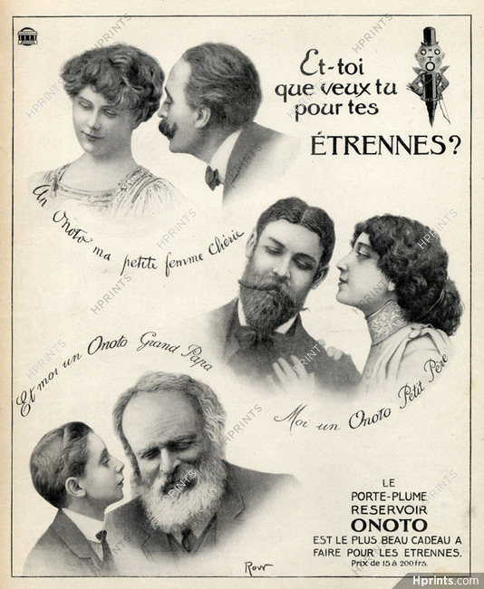 Onoto (Pens) 1909 Row
