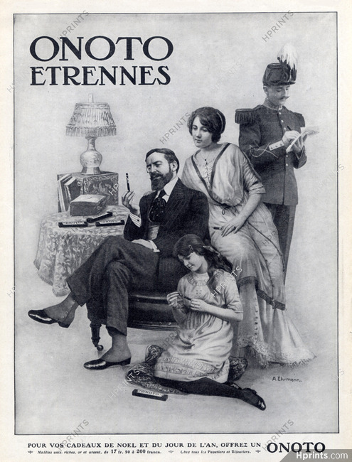 Onoto (Pens) 1912 A. Ehrmann