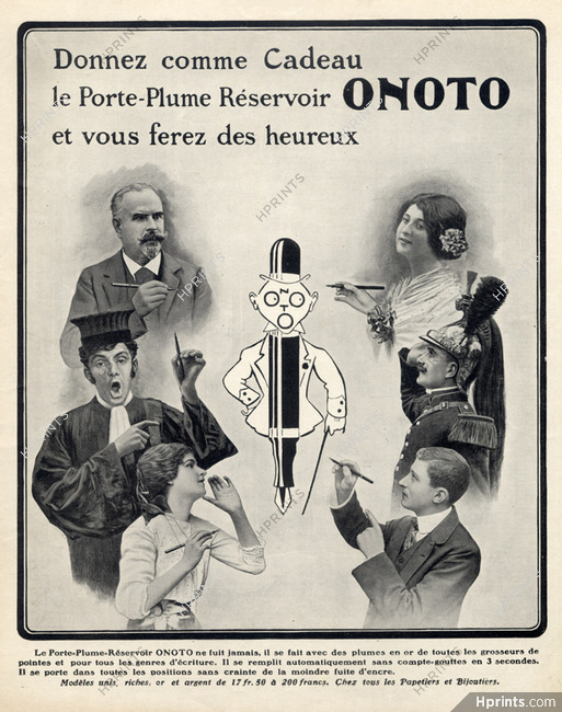 Onoto (Pens) 1912 Lawyer, Soldier, Writer