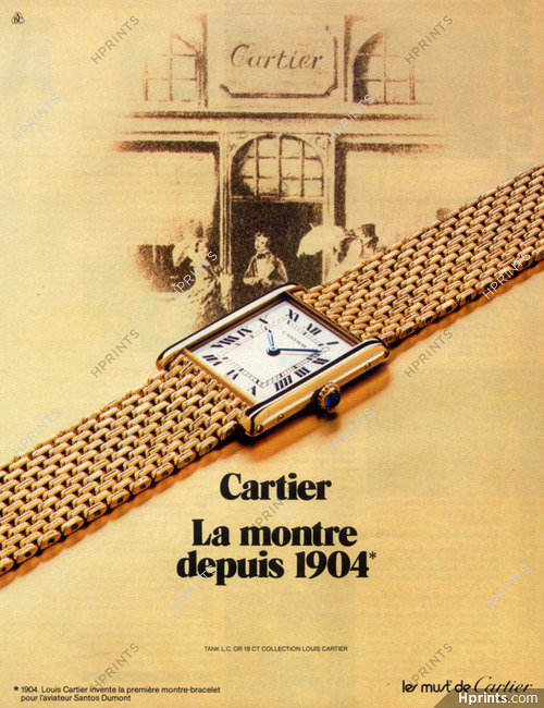 Cartier (Watches) 1979 Model Tank L.C or 18 ct Collection Louis Cartier
