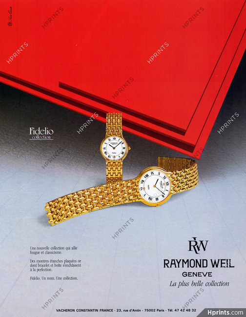 Raymond Weil (Watches) 1986 Fidelio
