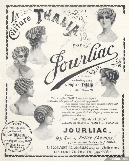 Jourliac (Hairstyle) 1912 Wig