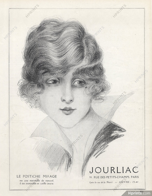 Jourliac (Hairstyle) 1920 Wig, Hairpiece