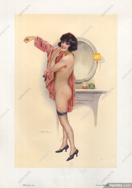 Suzanne Meunier 1924 Nude, Pajamas — Plates — Clipping