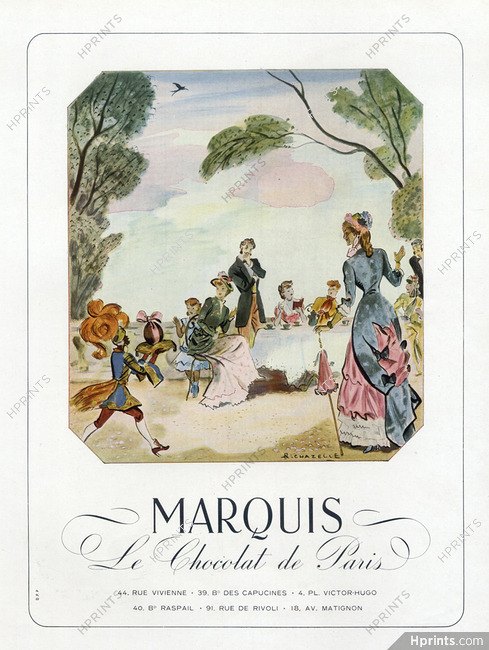 Marquis (Chocolates) 1948 A. Chazelle, Easter