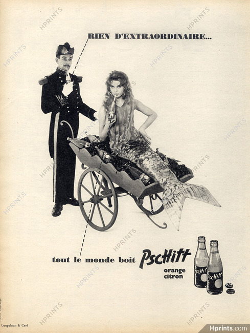 Pschitt (Drinks) 1959 Brigitte Bardot, Mermaid