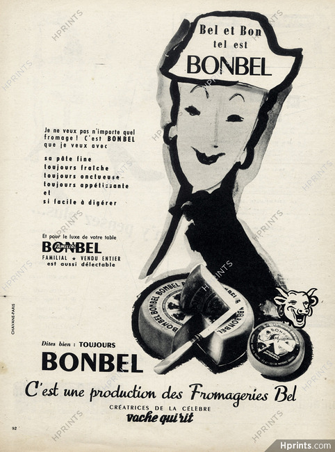 La Vache Qui Rit (Food) 1955 Bonbel