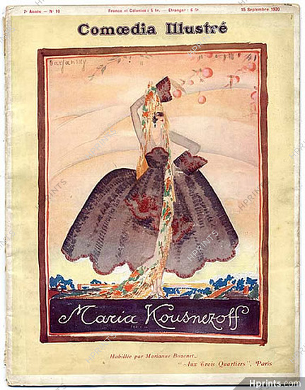 Comoedia Illustré 1920 n°10, Maria Koustnetzoff, Barjansky, Pierre Mourgue