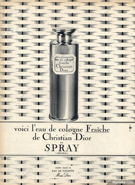 Christian Dior (Perfumes) 1961 Eau de Cologne Spray