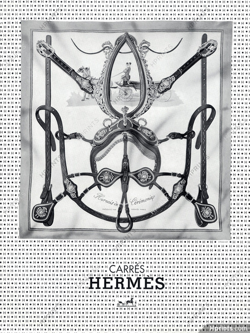 Hermès (Carrés) 1960 Scarf, Harnais de Cérémonie
