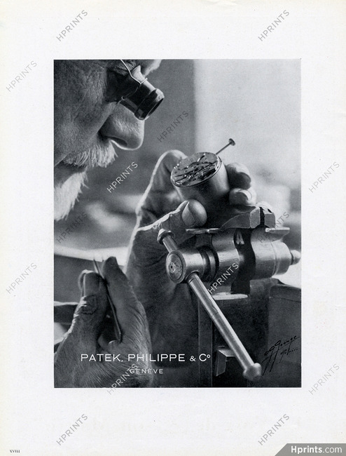 Patek, Philippe & Co (Watches) 1949 Watchmaker, Photo G. George (Genève)