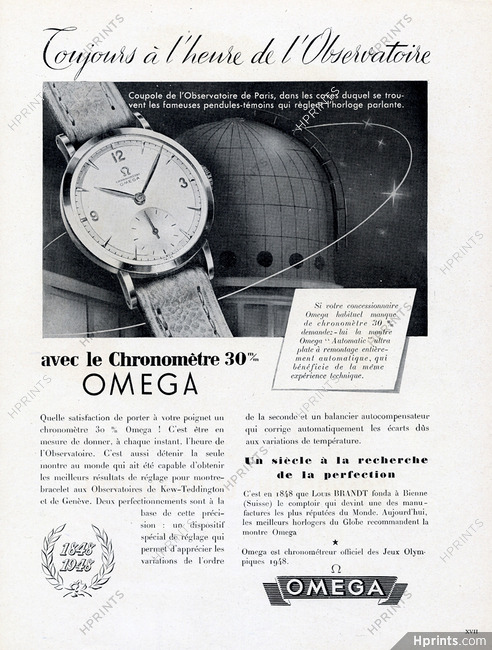 Omega (Watches) 1948 L'Observatoire de Paris
