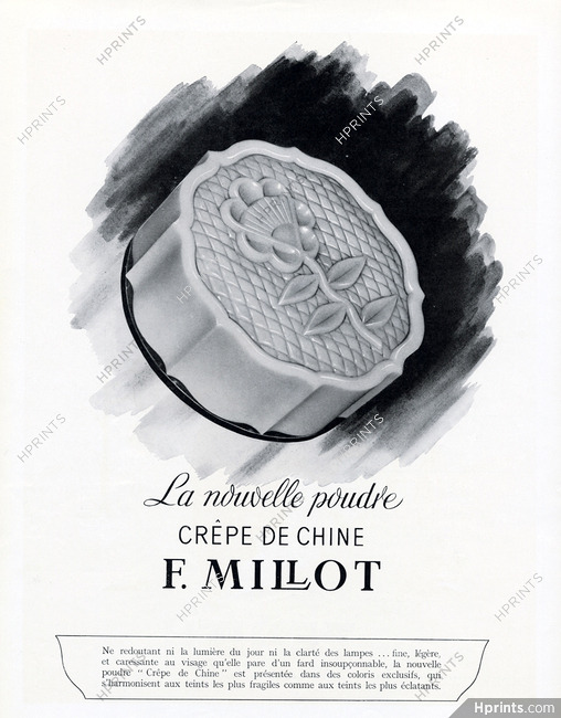 Millot (Cosmetics) 1950 Crêpe De Chine