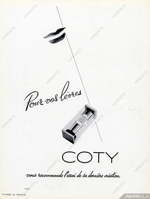 Coty (Cosmetics) 1939 Lipstick Nervic Cyclamen