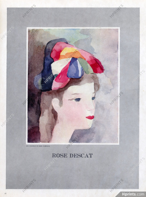 Rose Descat (Millinery) 1938 Marie Laurencin