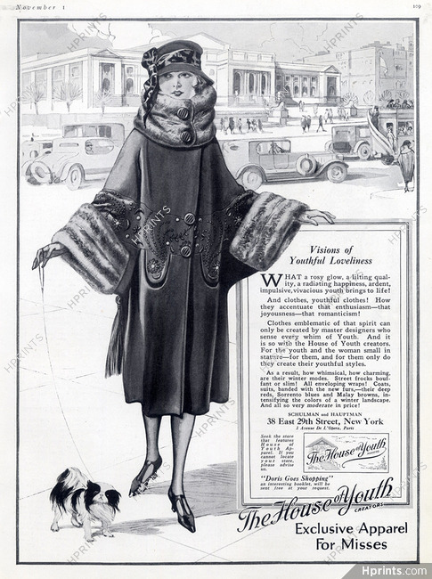 Schulman and Hauptman (Clothing) 1921 Pekingese Dog