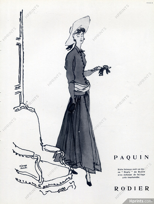 Paquin 1948 Pierre Pagès, Rodier