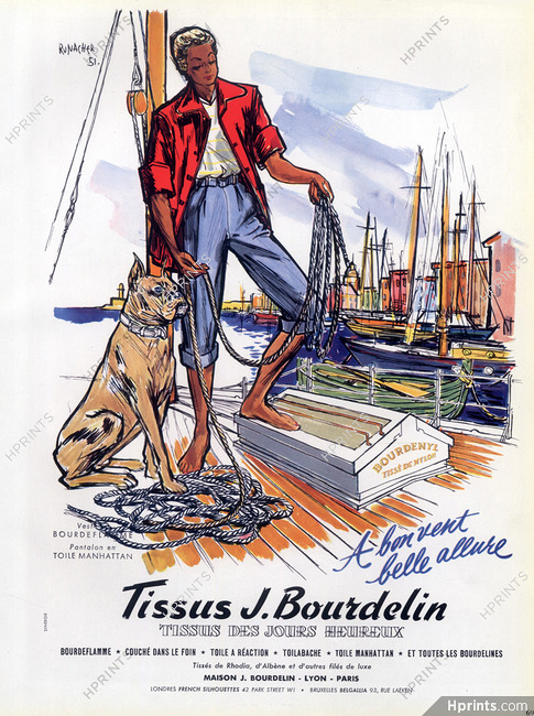 Bourdelin 1952 Suzanne Runacher, Boxer Dog, Sailor