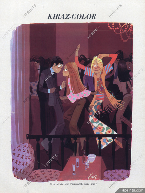 Edmond Kiraz 1971 Dancer, Party, Hippie Fashion Style