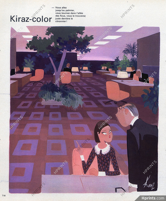 Edmond Kiraz 1971 To the Restaurant, Kiraz-color