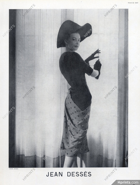 Jean Dessès 1947 Fashion Photography