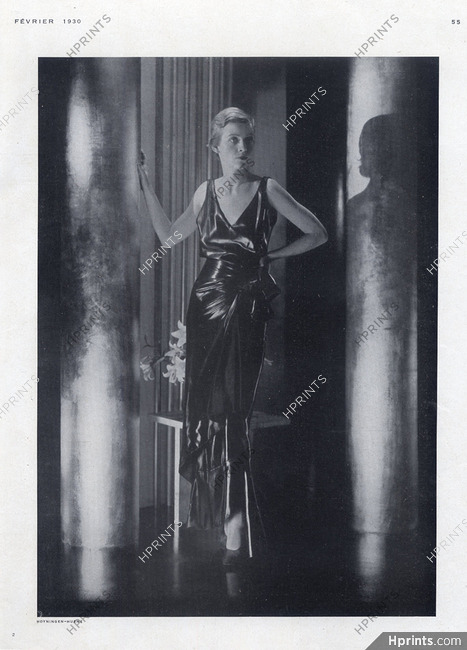 Schiaparelli 1930 Photo Hoyningen-Huene, Evening Gown