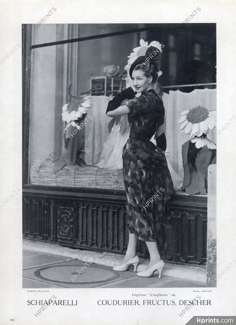 Schiaparelli 1949 Photo Kalinine, Shop Window Place Vendôme