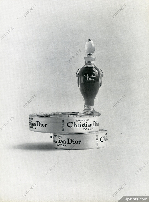 Christian Dior 1950 Ribbon brand label, Perfume