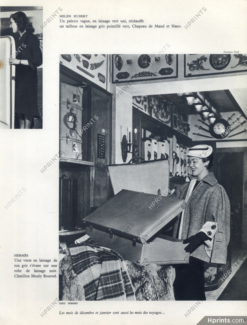 Hermès 1951 Luggage, Inside the Store, Decorative Arts