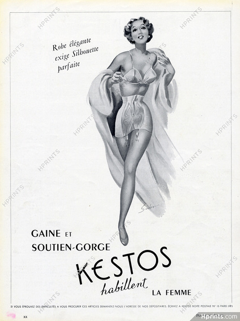Kestos (Lingerie) 1953 Girdle Bra (Version A)