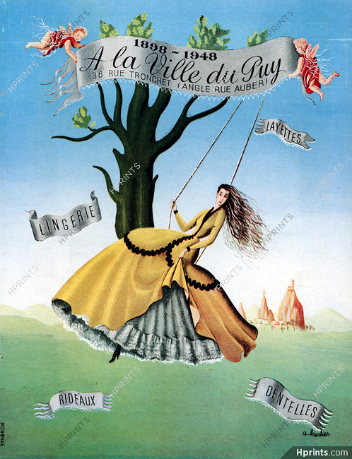 A La Ville Du Puy (Lingerie) 1948 Swing, Barlier
