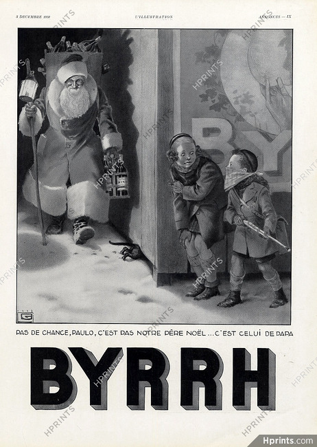 Byrrh 1938 Santa Children, Leonnec