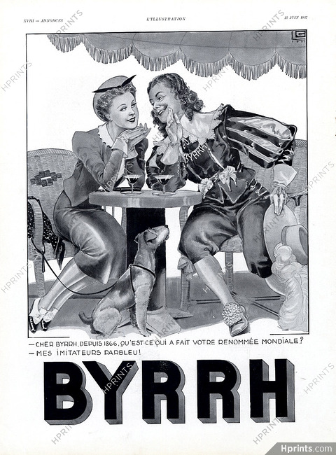 Byrrh 1937 Georges Léonnec, Fox Terrier Dog