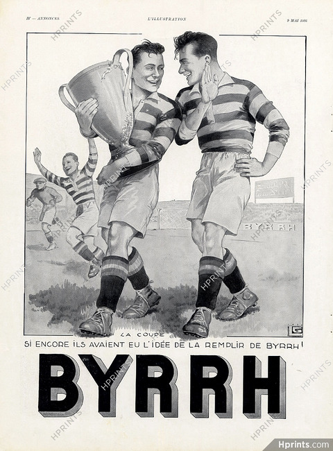 Byrrh 1936 Football Soccer Georges Léonnec