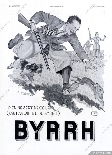 Byrrh 1932 Hunting Rabbit, Léonnec
