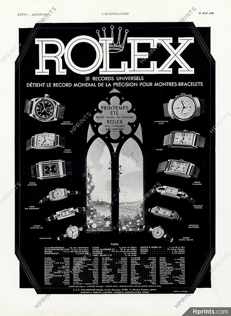 Rolex 1938 Viceroy, Prince, Princesse, Printemps-Eté