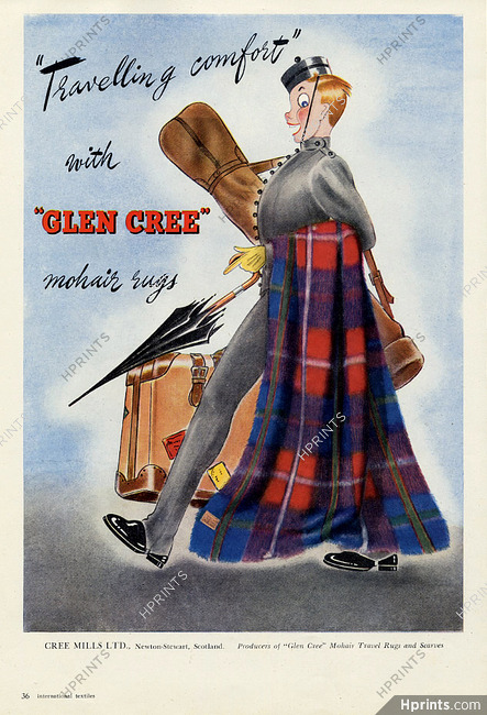 Cree Mills 1947 Scottish, Bellhop, Umbrella