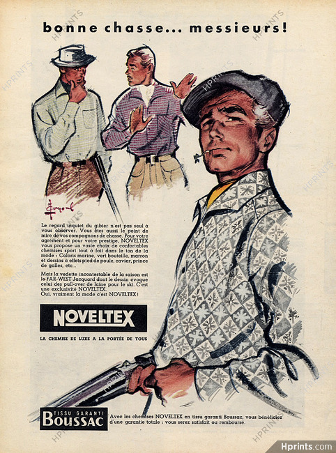Noveltex (Men's Clothing) 1949 Pierre Couronne, Boussac