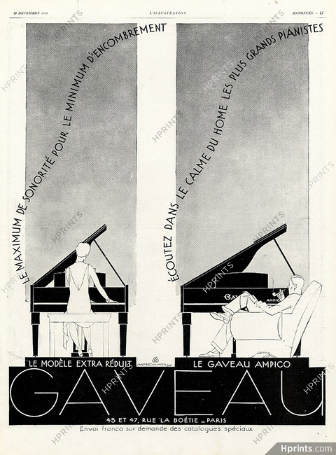 Gaveau 1928 Campbell, Piano