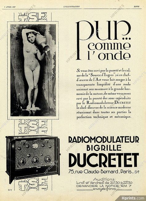 Ducretet 1927 Ingres