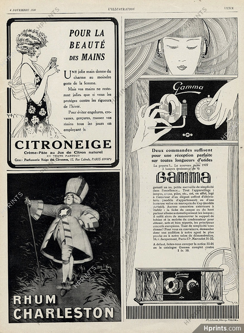 Gamma & Citroneige 1926 Maurice Milliere