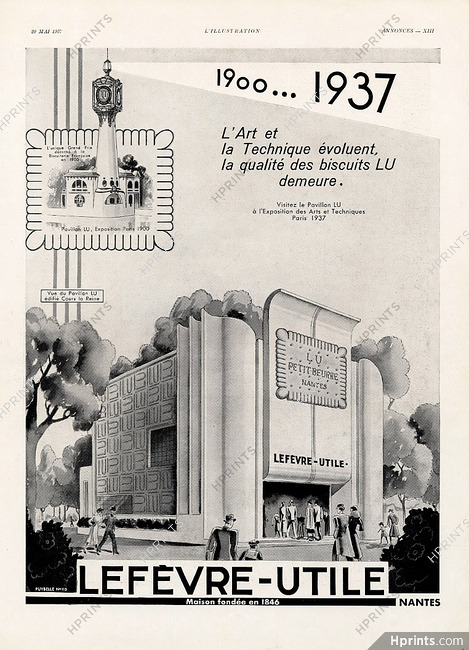 LU (Lefèvre-Utile) 1937 Pavillon Exposition des Arts et Techniques
